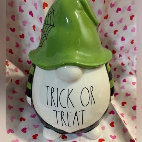 Rae Dunn Other - Rae Dunn Green and White Trick or Treat Gnome Decor
